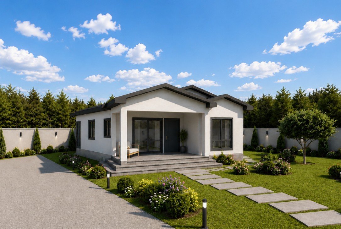 78 m² 2+1 Tek Katlı Çelik Ev