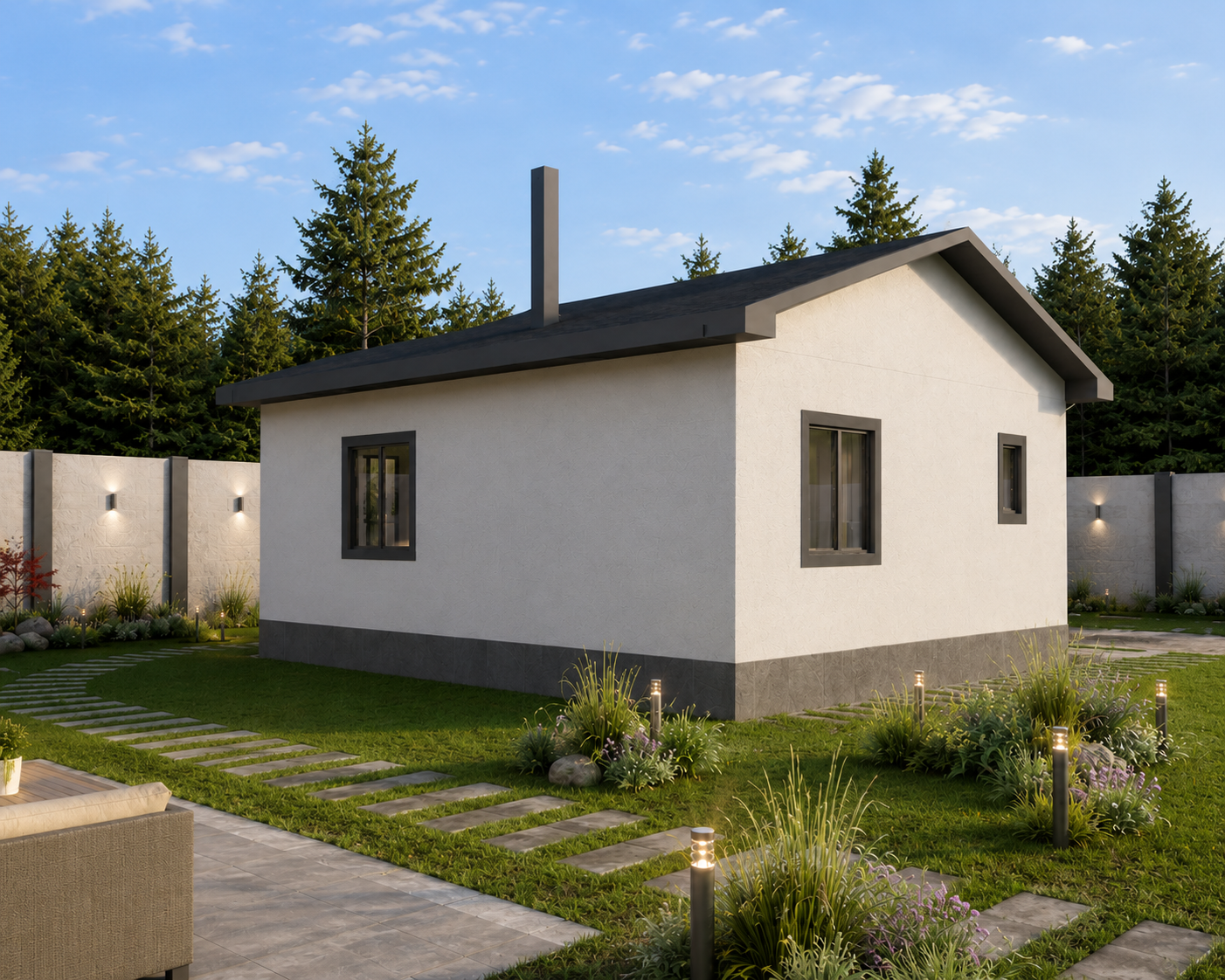 54 m² 2+1 Tek Katlı Çelik Ev