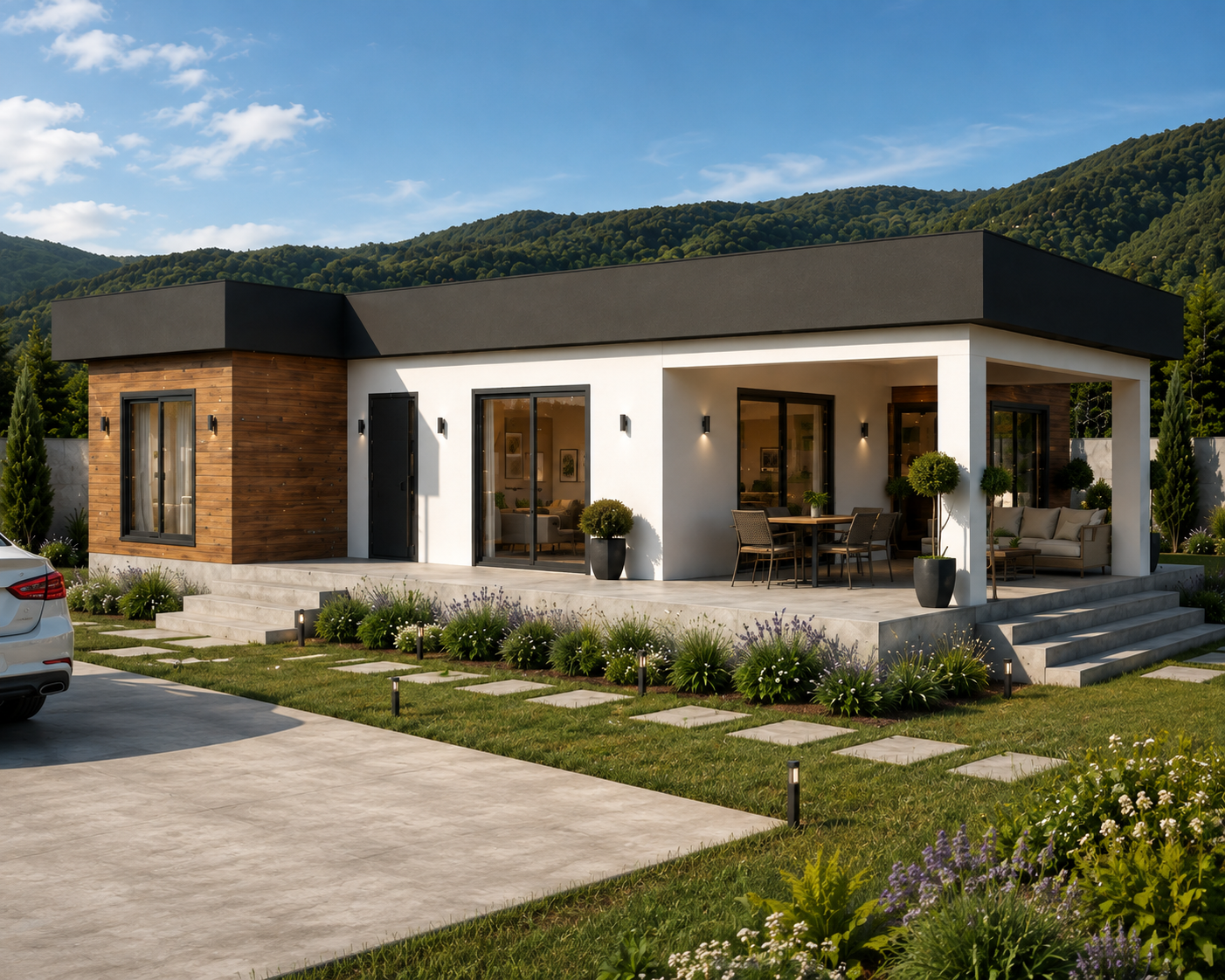 105 m² 2+1 Tek Katlı Çelik Ev