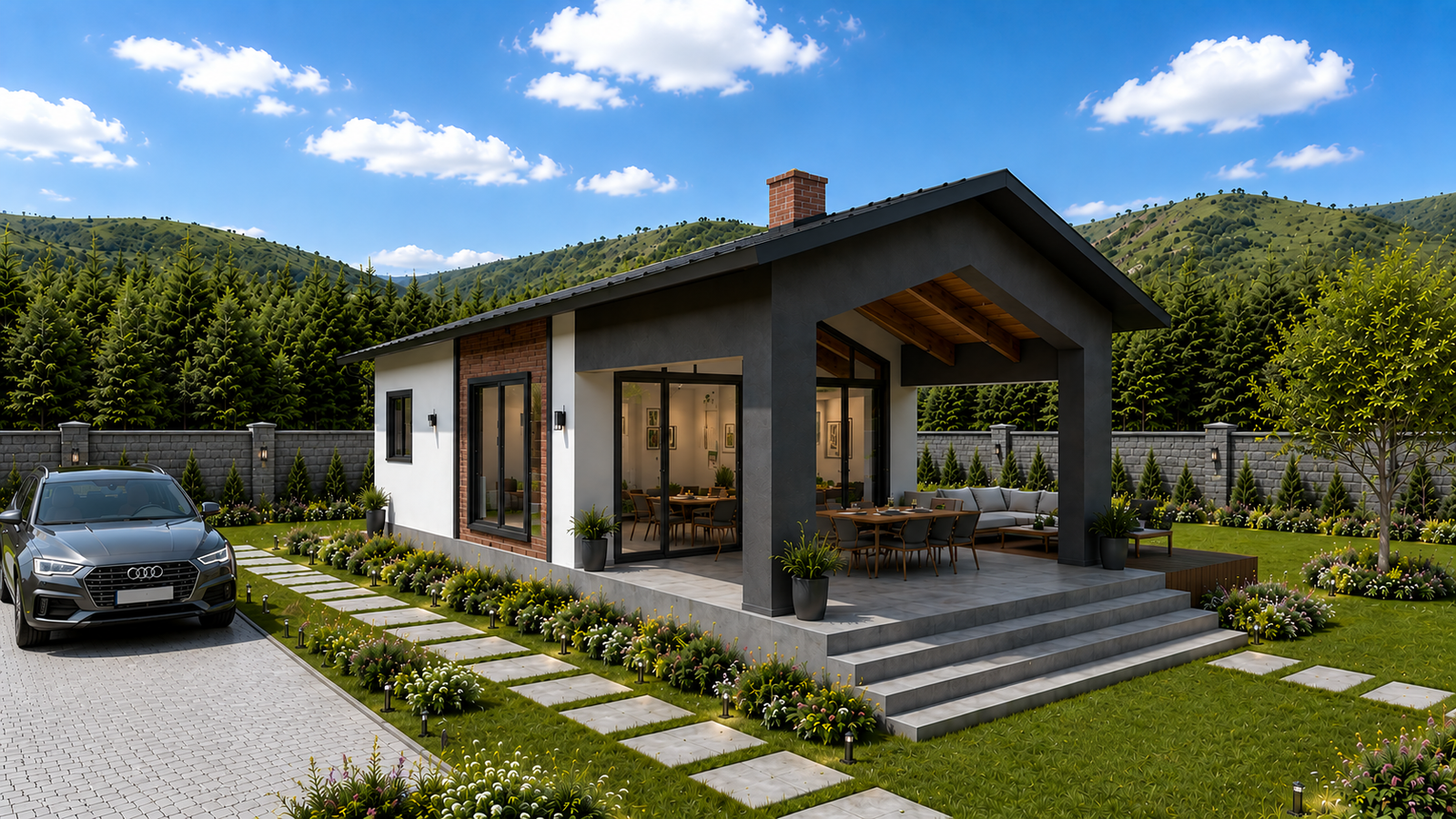 124 m² 2+1 Tek Katlı Çelik Ev