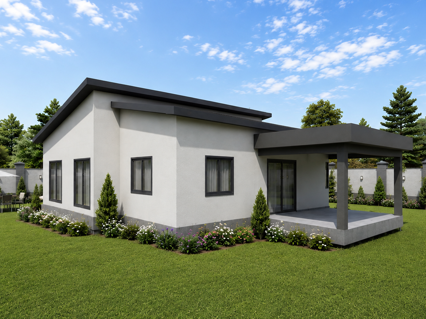 155 m² 3+1 Tek Katlı Çelik Ev