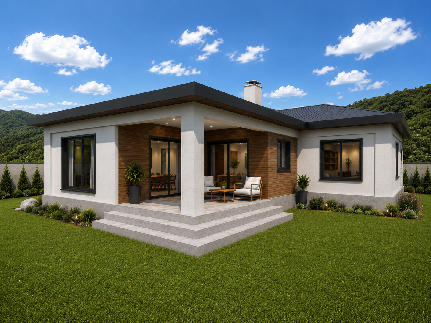 196 m² 3+1 Tek Katlı Çelik Ev
