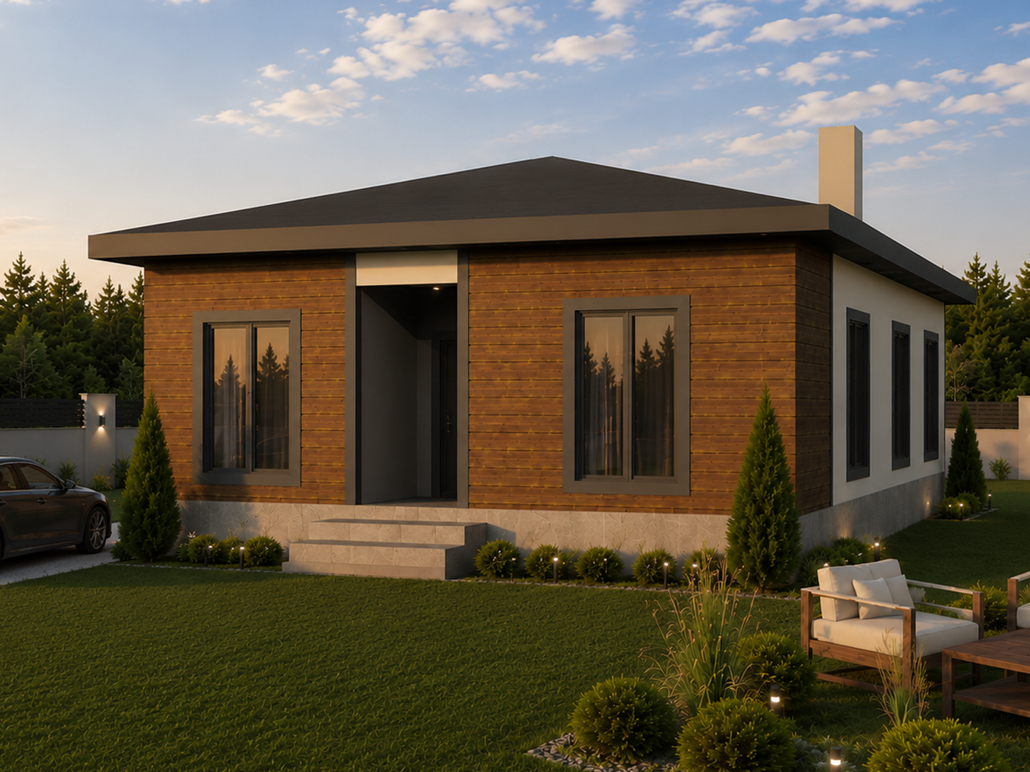 88 m² 3+1 Tek Katlı Çelik Ev