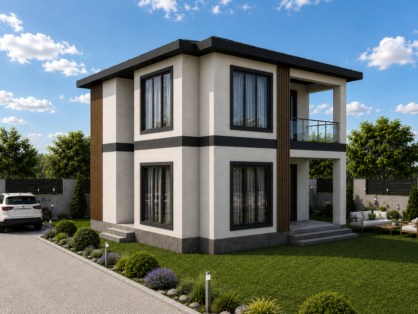 124 m² 4+1 İki Katlı Çelik Ev
