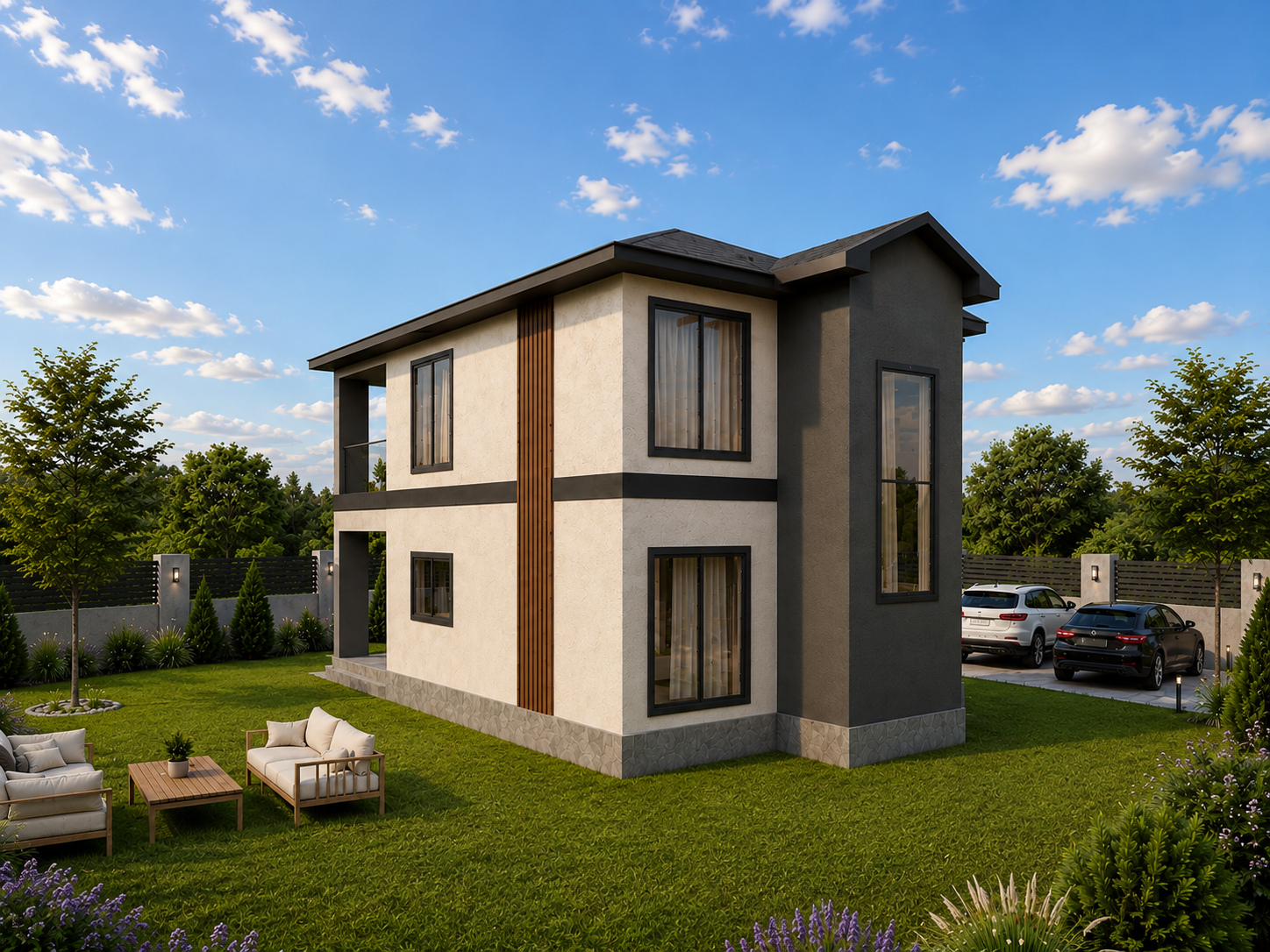 124 m² 4+1 İki Katlı Çelik Ev