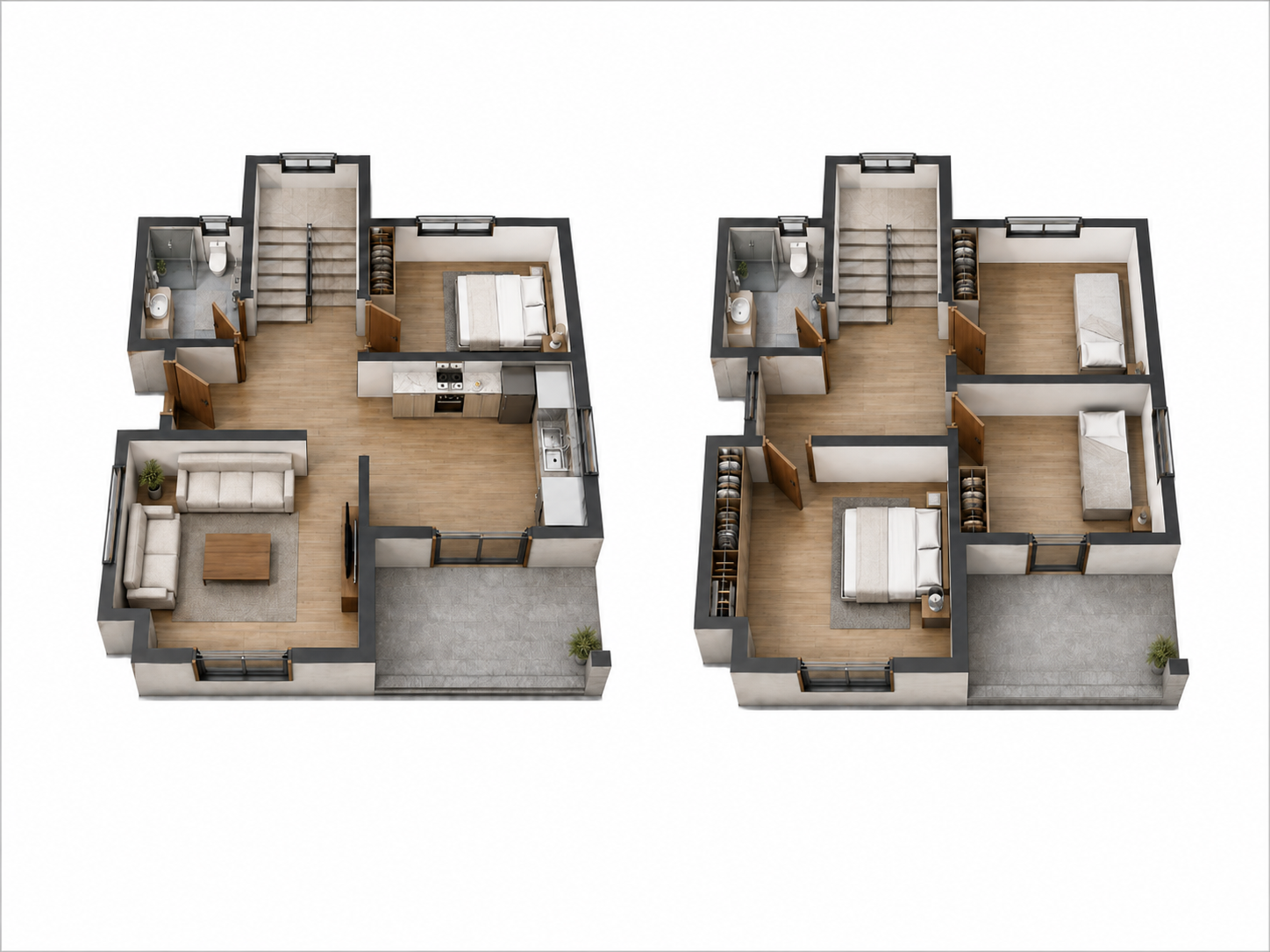 124 m² 4+1 İki Katlı Çelik Ev