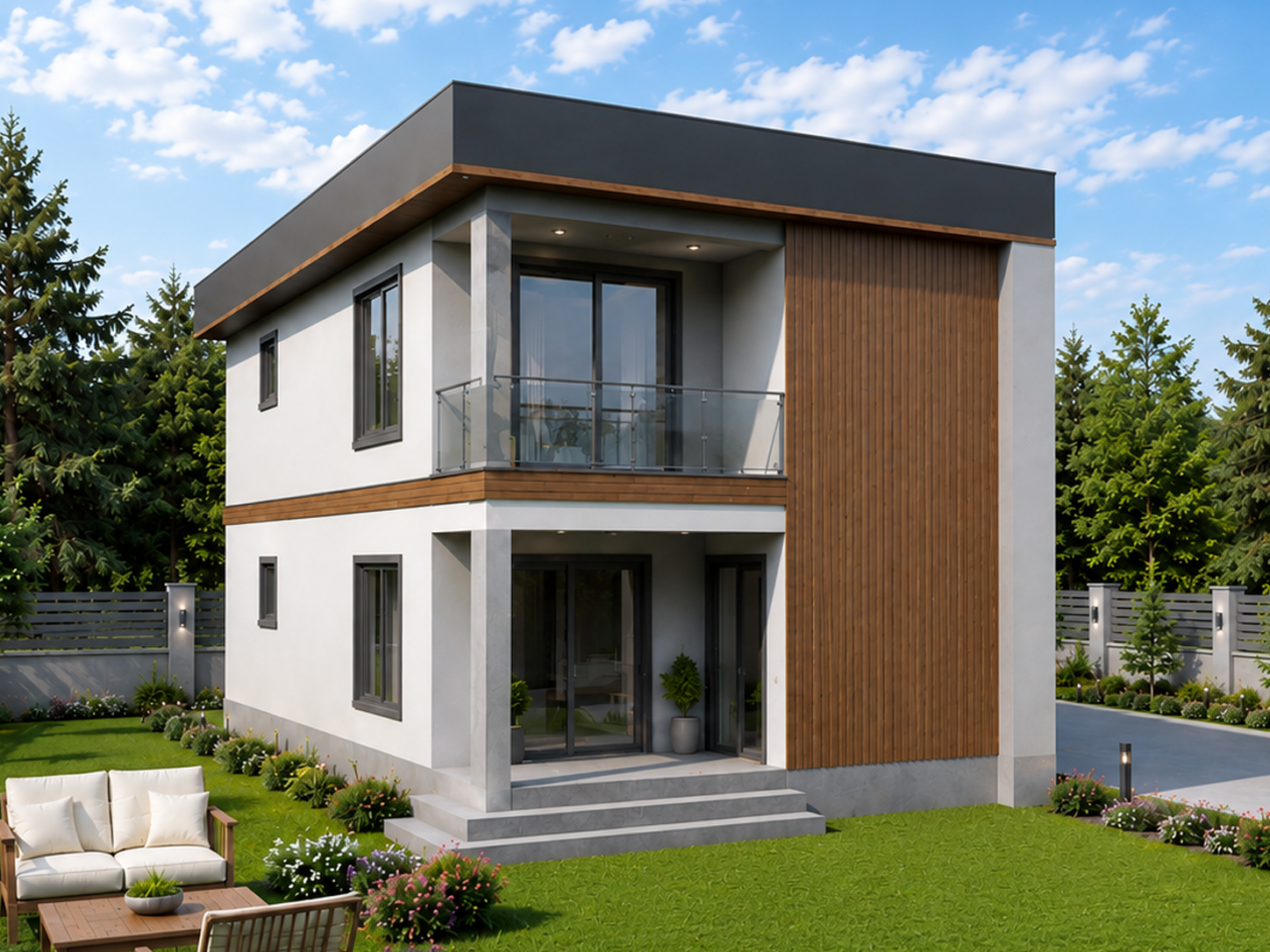 134 m² 3+1 İki Katlı Çelik Ev