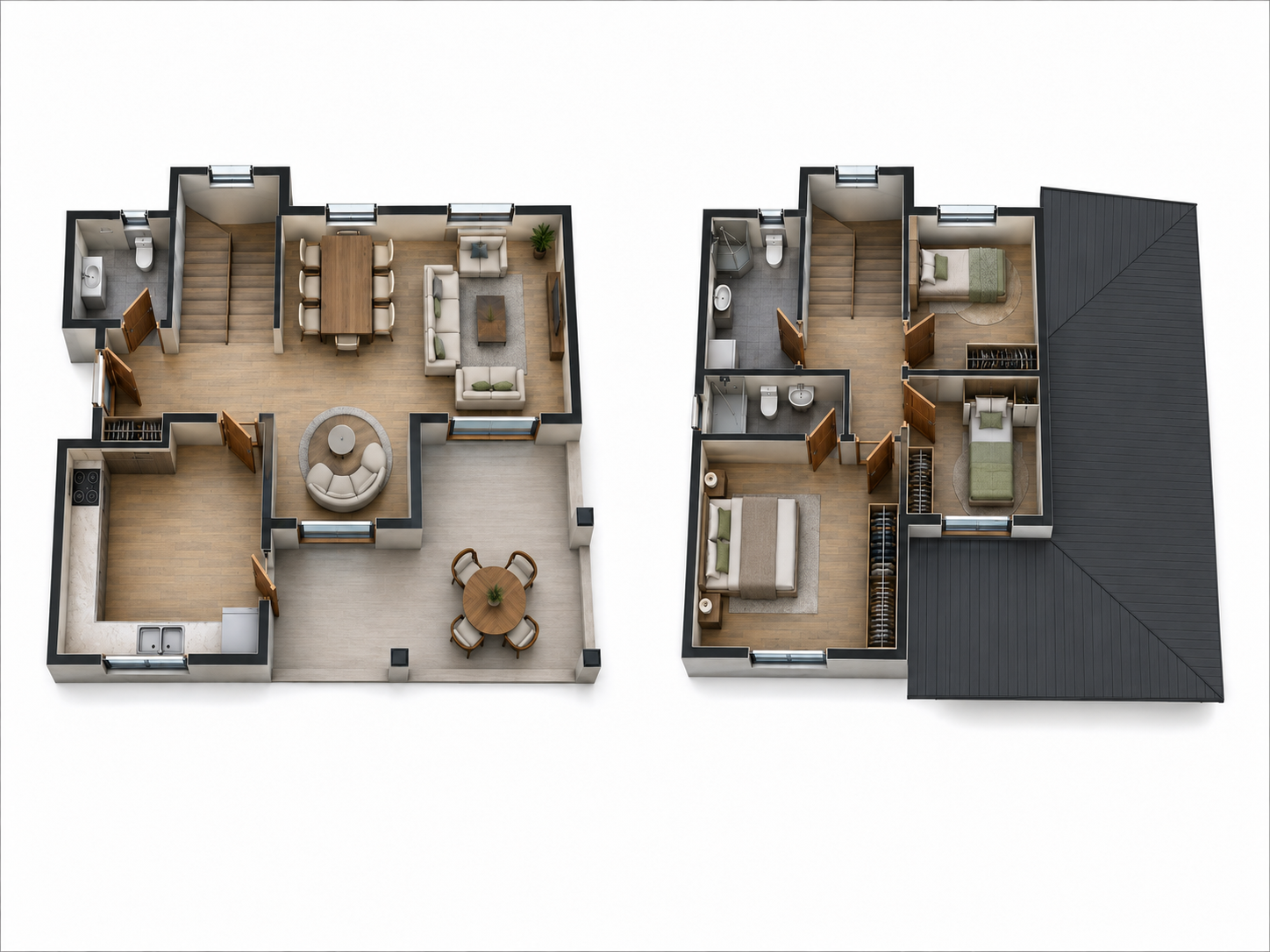 149 m² 3+1 İki Katlı Çelik Ev
