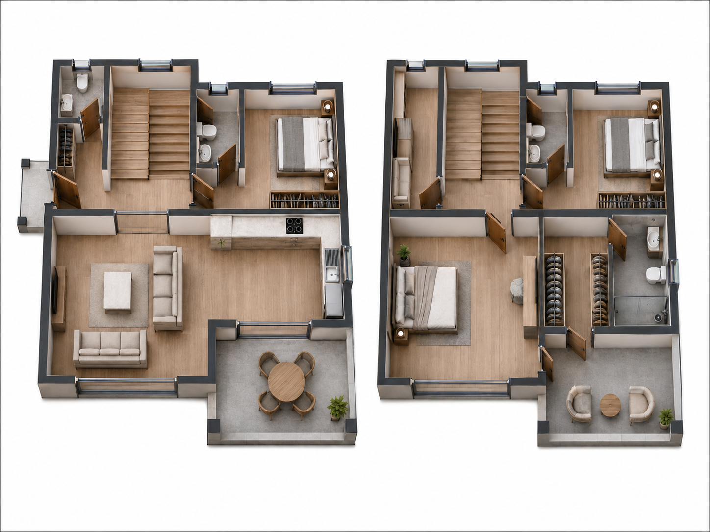 176 m² 3+1 İki Katlı Çelik Ev