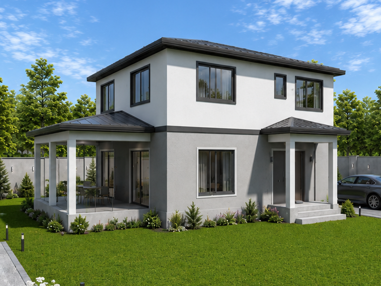 218 m² 4+1 İki Katlı Çelik Ev