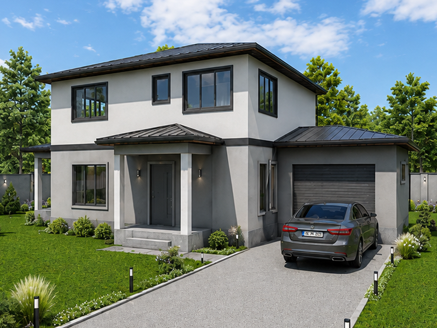 218 m² 4+1 İki Katlı Çelik Ev