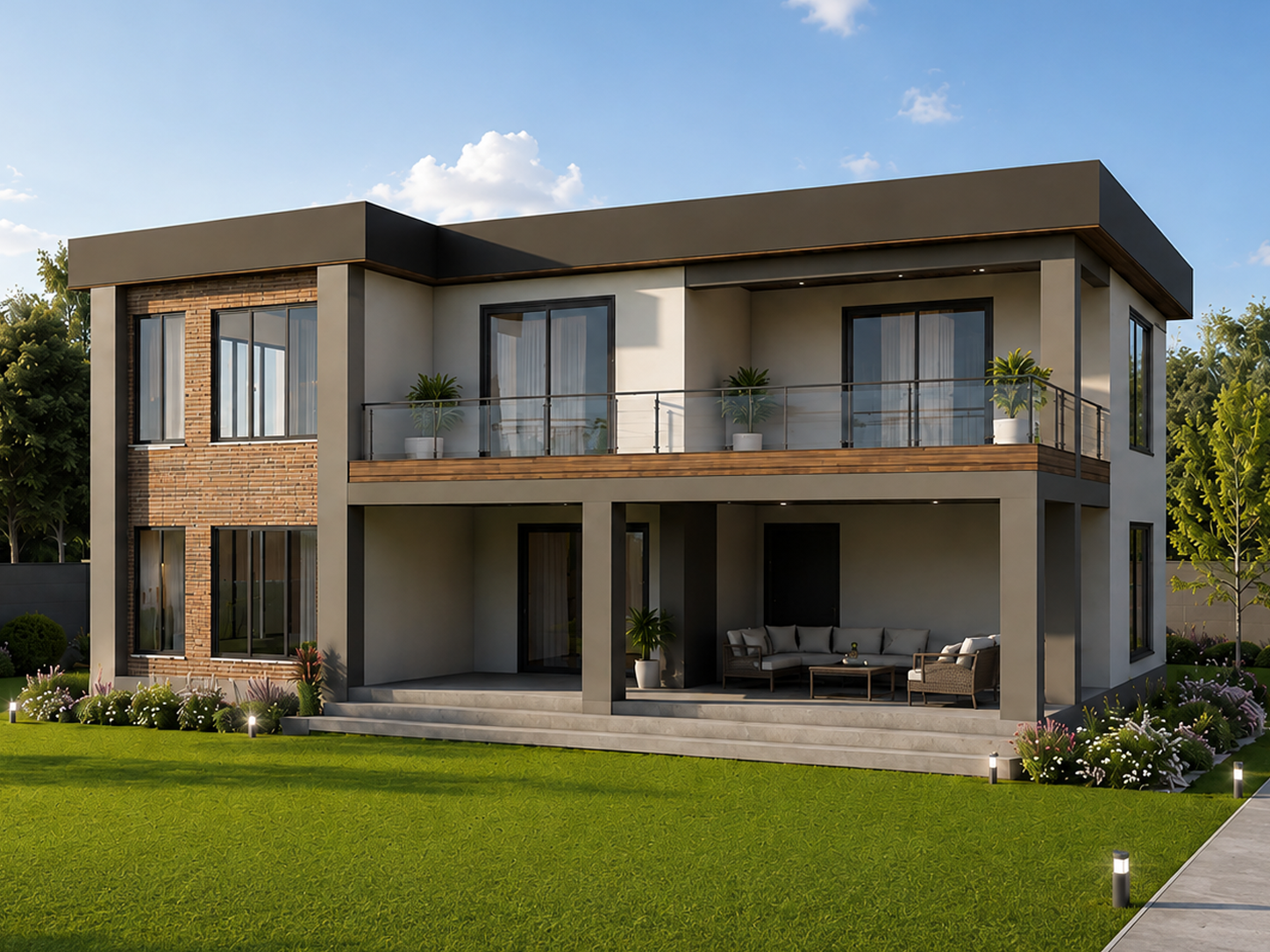 242 m² 6+1 İki Katlı Çelik Ev