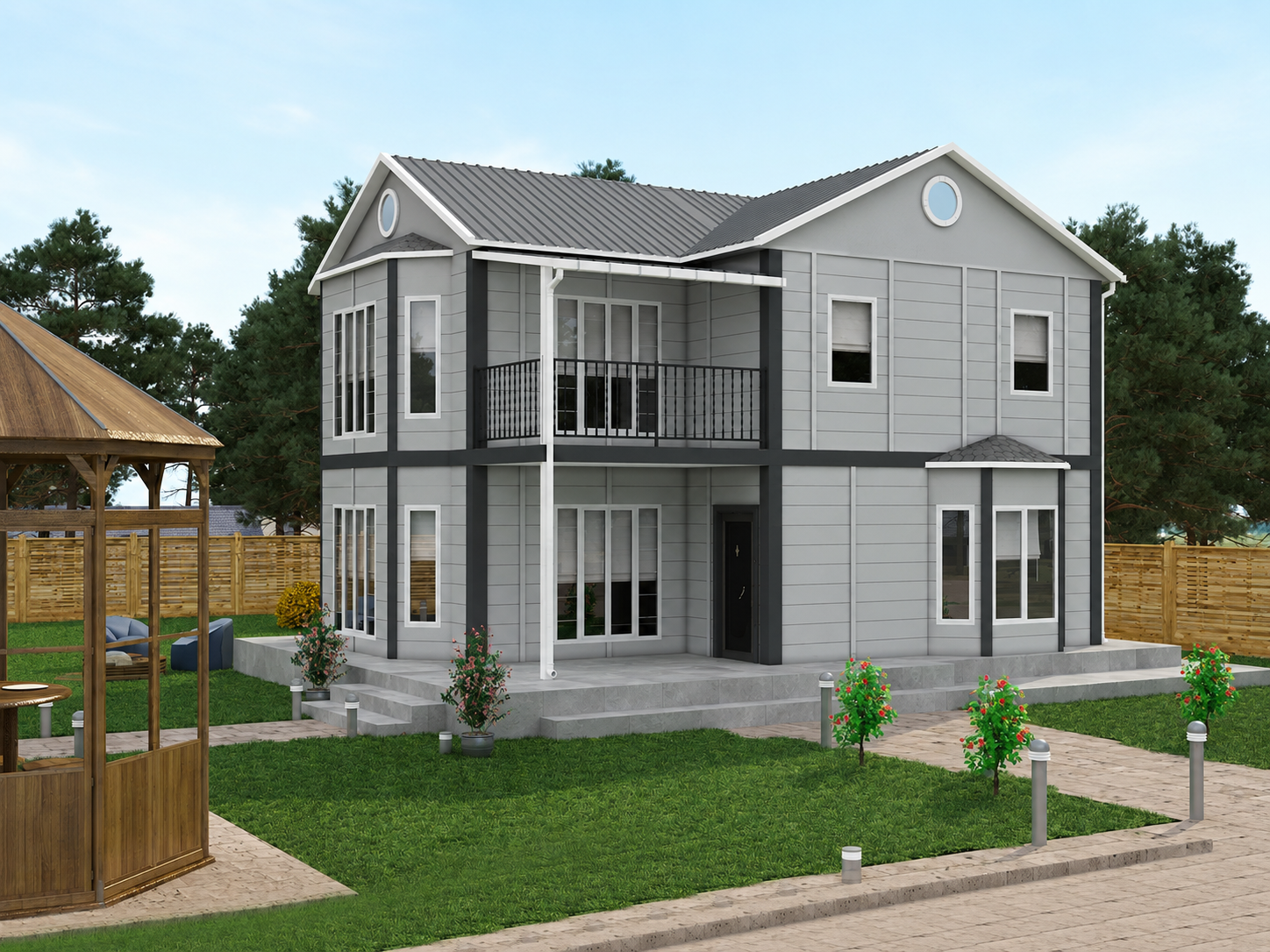 131 m² İki Katlı Prefabrik Ev