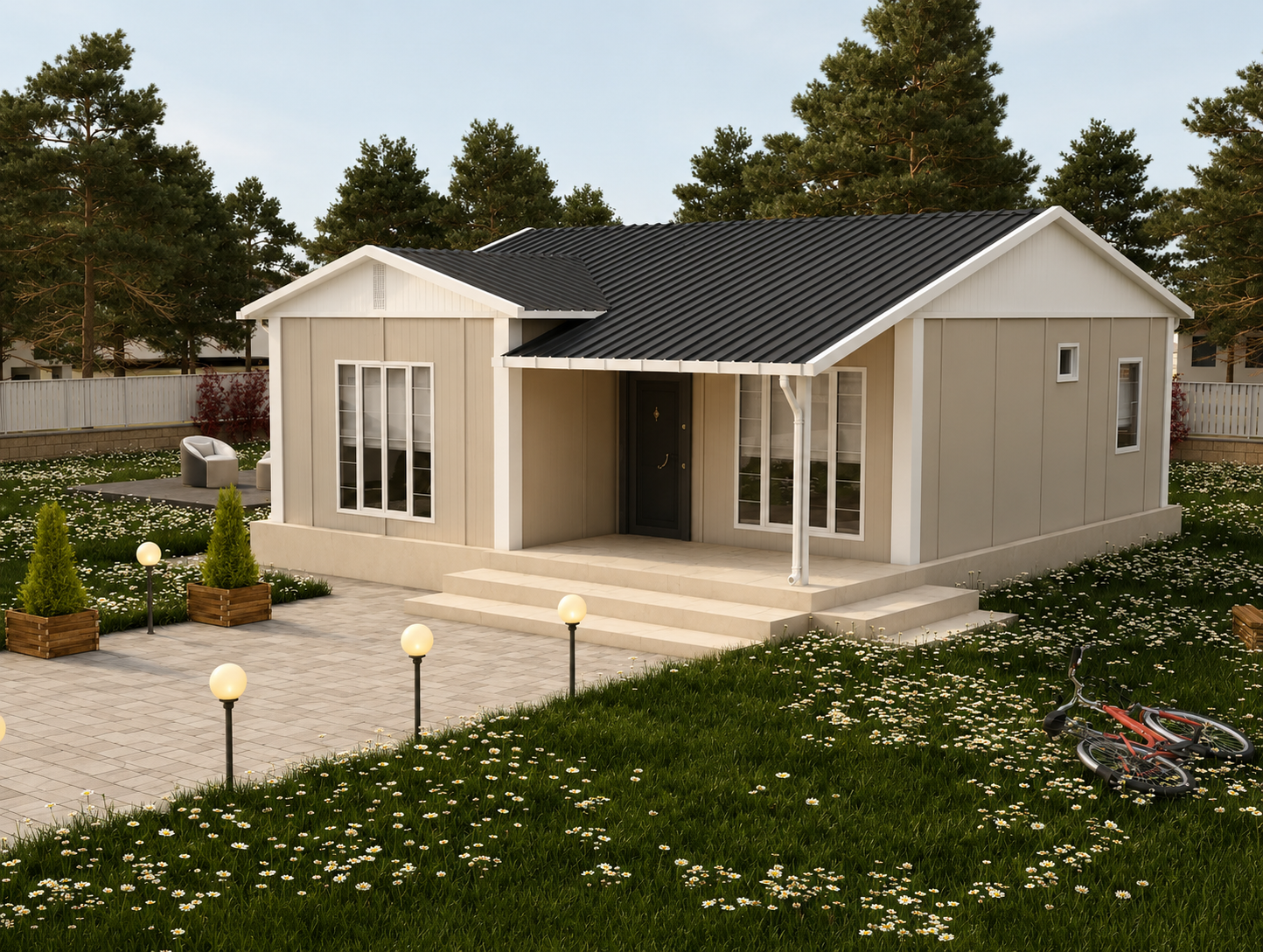 68 m² Tek Katlı Prefabrik Ev