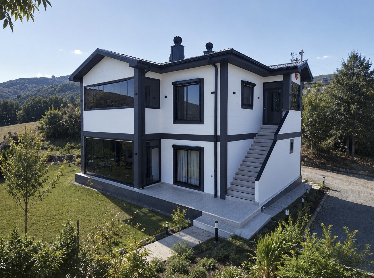 202 m² İki Katlı Hafif Çelik Ev