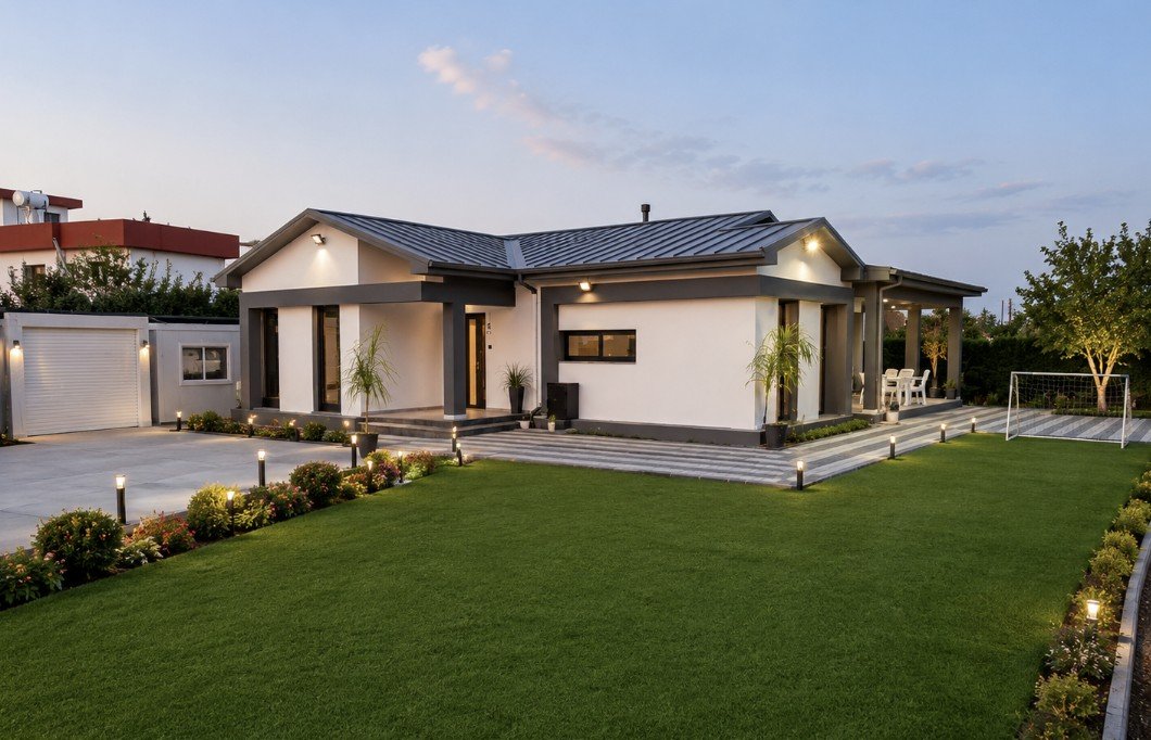163 m² Tek Katlı Hafif Çelik Ev