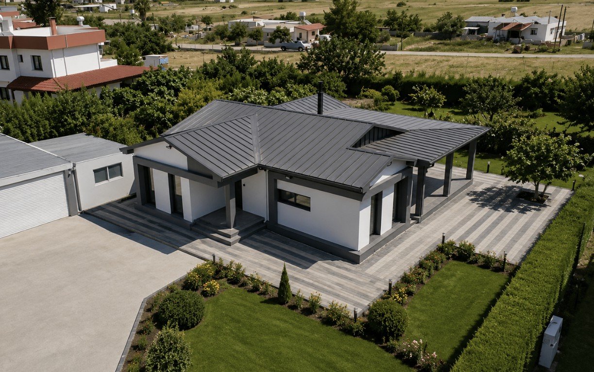 163 m² Tek Katlı Hafif Çelik Ev